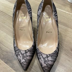 Louboutin Lace Piou Piou 85mm